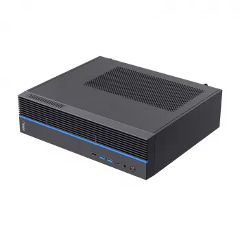 Akyga AK-302-01BL case per PC SFF, Micro-ATX / Mini-ITX, USB-C + 2x USB 3.0 + USB 2.0, senza alimentatore, nero