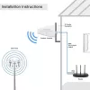 Antenna 4G/5G LTE esterna QOLTEC 9 dBi, connettore femmina N, cavo 3 m