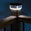 GB128 Lampada solare LED per pali di recinzione e giardino, nero - verde blu