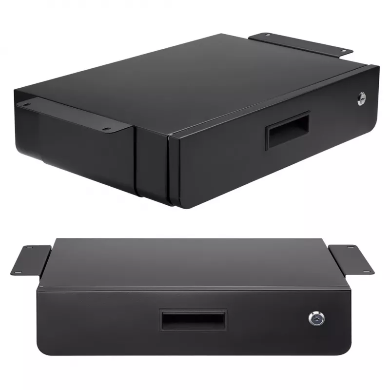 Cassetto da scrivania MACLEAN MC-461 design ergonomico compatto, montaggio semplice, accessorio sottoscrivania