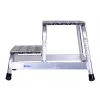Gradino Krause 805027, alluminio 2 gradini, carico max. 150 kg, lunghezza 680 mm, altezza 41 cm