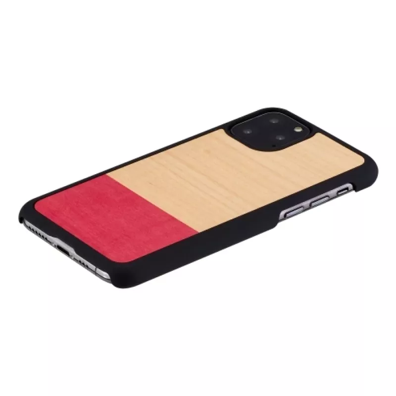 Custodia per smartphone man and wood per iPhone 11 Pro, nero, design mismatch