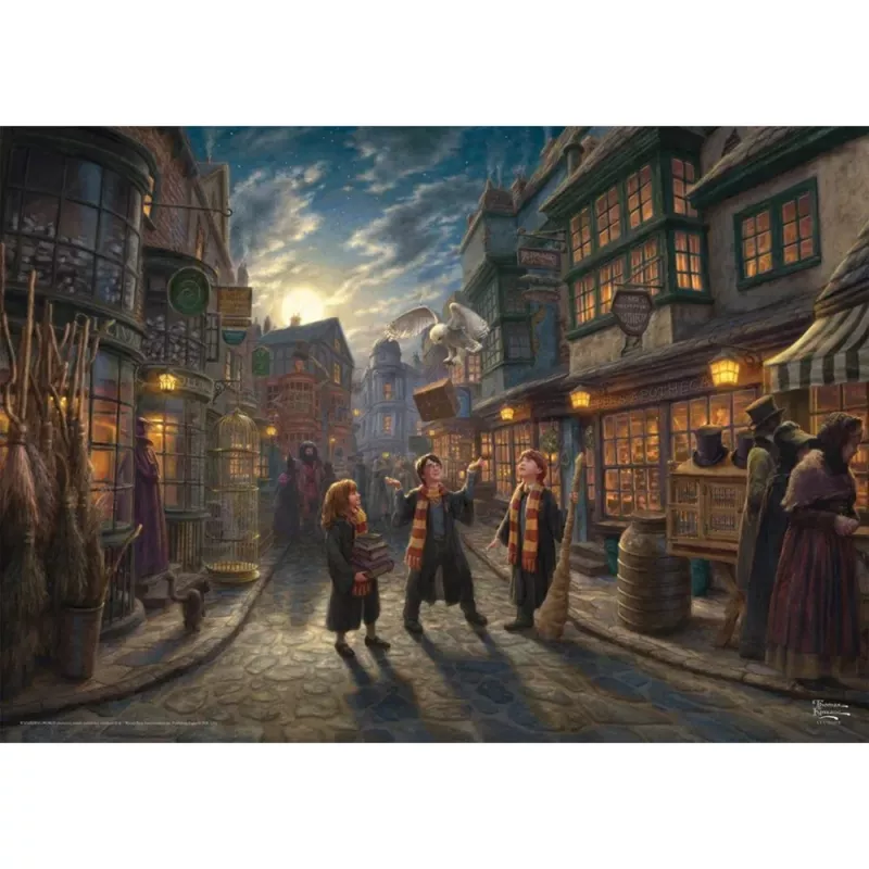 Thomas Kinkade Studios Wizarding World Harry Potter - Diagon Alley, puzzle 1000 pezzi