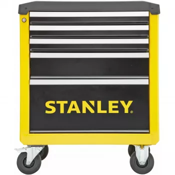Carrello portautensili Stanley STST74305-1 con 5 cassetti, giallo/nero, 3 cassetti piatti + 2 alti