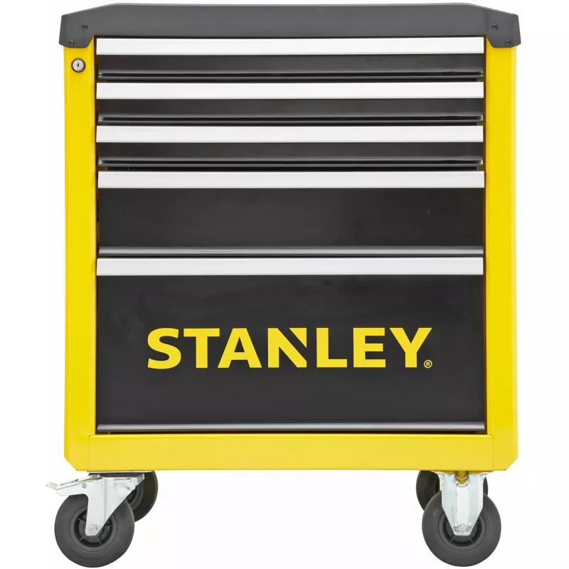 Carrello portautensili Stanley STST74305-1 con 5 cassetti, giallo/nero, 3 cassetti piatti + 2 alti