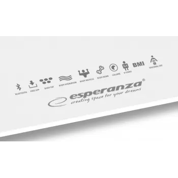 Esperanza EBS016W bilancia pesapersone quadrata bianca bilancia pesapersone elettronica