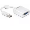 Adattatore cavo video DeLOCK 61766 0,125m VGA DisplayPort bianco