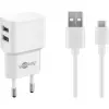 Goobay 44985 cavo per cellulare bianco