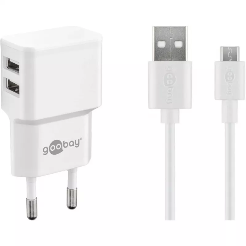 Goobay 44985 cavo per cellulare bianco