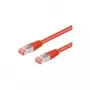 Cavo patch Wentronic Goobay CAT 6a, S/FTP (PiMF), rosso, 3 m – LSZH senza alogeni, rame (93786)