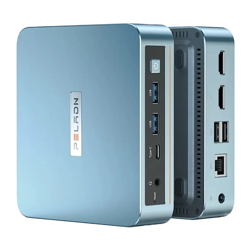 Mini PC Peladn WI-6 N150 — 16 GB RAM, 512 GB SSD, desktop compatto