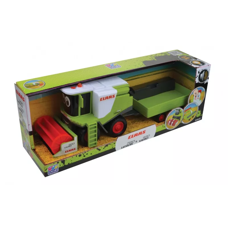 Mietitrebbia giocattolo MALIK Happy People 34542 con rimorchio rimovibile