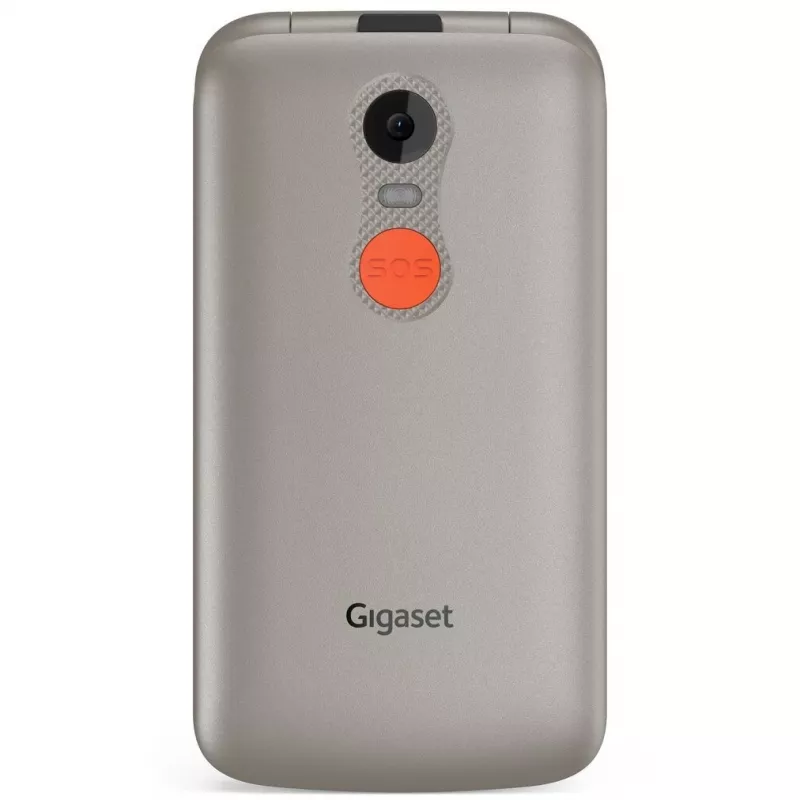 Gigaset GL595 telefono cellulare a conchiglia, 2,8 pollici, argento