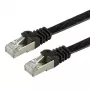 VALUE - cavo patch - RJ-45 (M) a RJ-45 (M) - 1 m - FTP - CAT 6a - senza alogeni, stampato, trefolo, piatto - nero (21.99.0831)