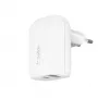 Belkin WCB007vfWH Smartphone, Tablet bianco AC ricarica rapida per interni