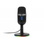 Microfono da studio BLOW con supporto LED — USB 2.0 cablato, 20–16000 Hz, sensibilità -50 dB, 237 g