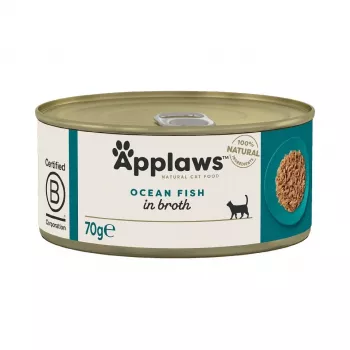 APPLAWS pesce oceanico in brodo - cibo umido per gatti - 70 g