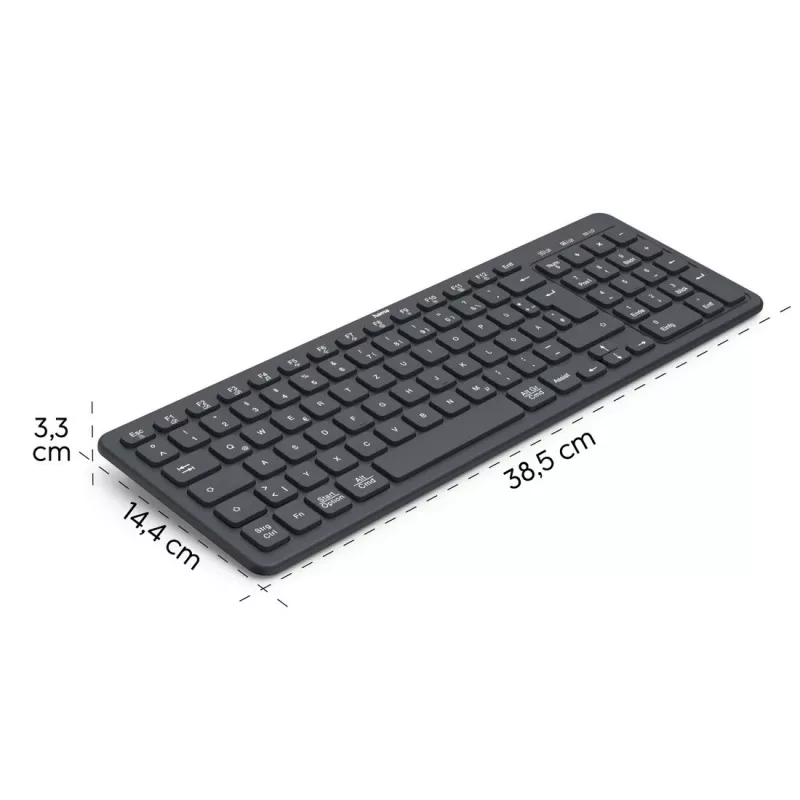 Tastiera wireless multi-device WK-300 nero