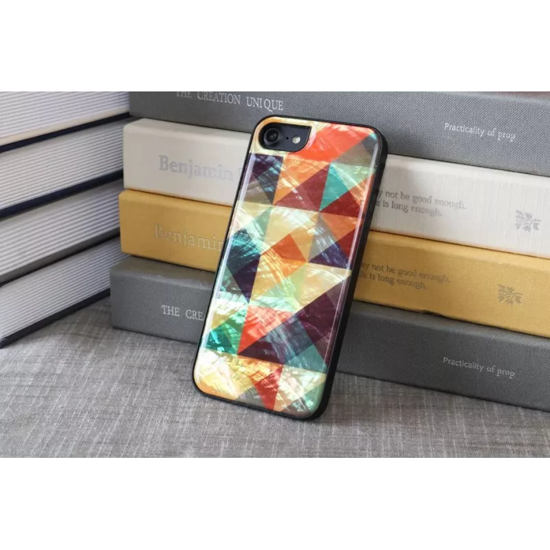 Custodia iKins per Apple iPhone 8/7 – motivo mosaico, nero