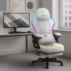 Sedia da gaming in mesh RGB bianca