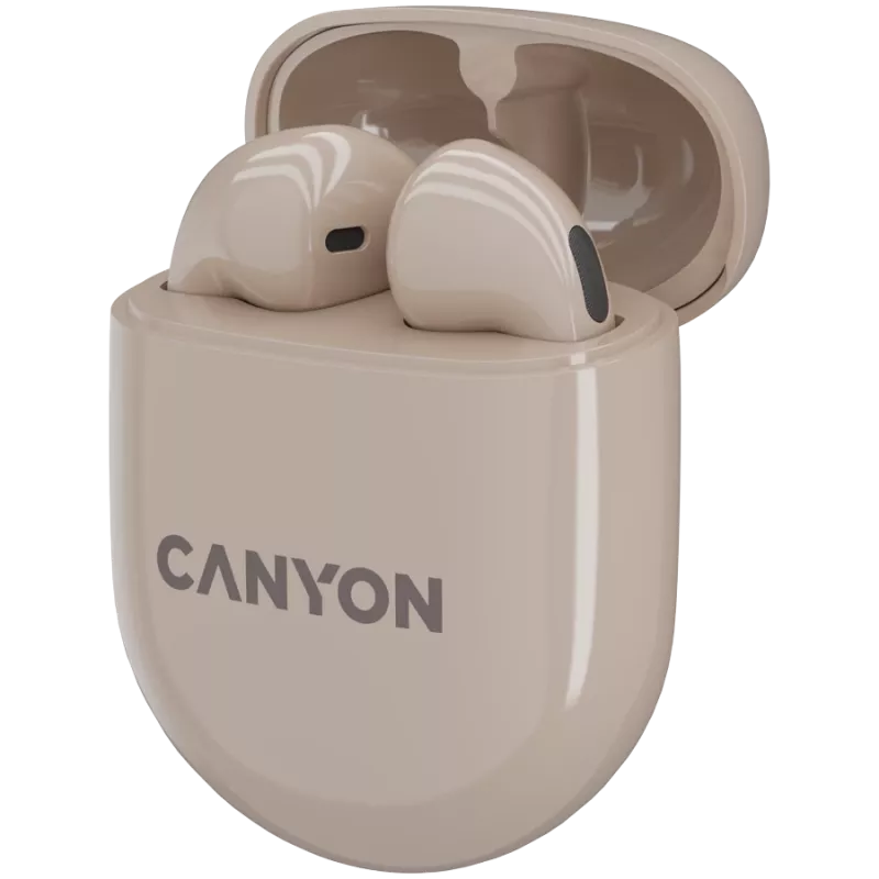 Headset Bluetooth Canyon TWS-6 Gaming Mode/BT 5.3 beige retail (CNS-TWS6BE)