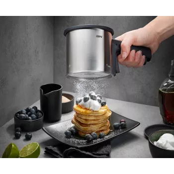 Colino da cucina GEFU SIVA, plastica e acciaio inox, rotondo, diametro 10,5 cm