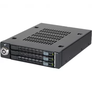 ICY DOCK - ToughArmor - MB993SK-B - 3x 2,5 SATA HDD & SSD in 1x vano da 3.5 telaio estraibile in metallo con serratura di sicurezza