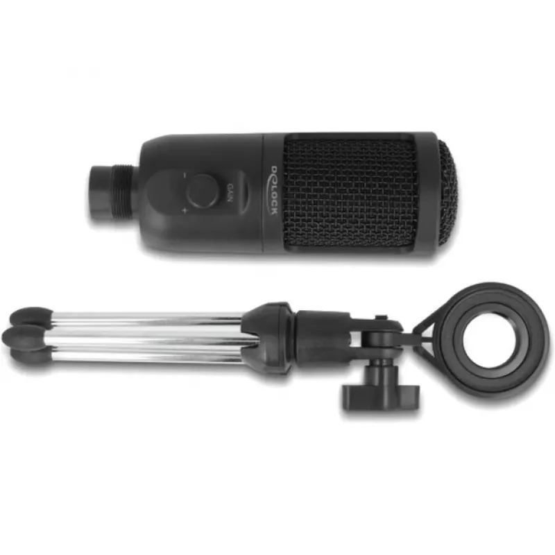 Delock - microfono - USB - nero (66832)