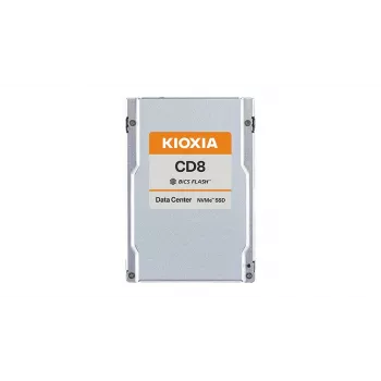 SSD 2,5 pollici Kioxia CD8‑V 3,2 TB — PCIe 4.0 NVMe, 7200 MB/s in lettura, 3800 MB/s in scrittura, 2,5 pollici 15 mm, BiCS FLASH TLC