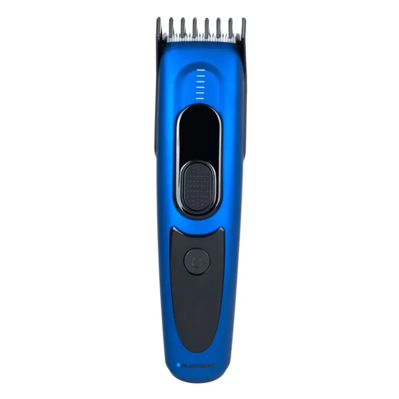 Rifinitore per capelli BLAUPUNKT HCC401 — regolabile 3–24 mm, ricaricabile, nero/blu