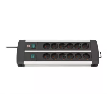 Prolunga elettrica Brennenstuhl 1391000912 3 m 12 prese AC per interni nero bianco