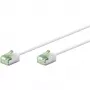 Cavo patch Goobay ultra flessibile CAT 8.1 slim U/FTP bianco - connettore extra corto 99,9% (74360)