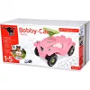 Bobby-Car-Classic Flower, cavalcabile rosa/verde chiaro