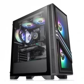 Case per PC Thermaltake Versa T35 TG RGB Midi Tower nero
