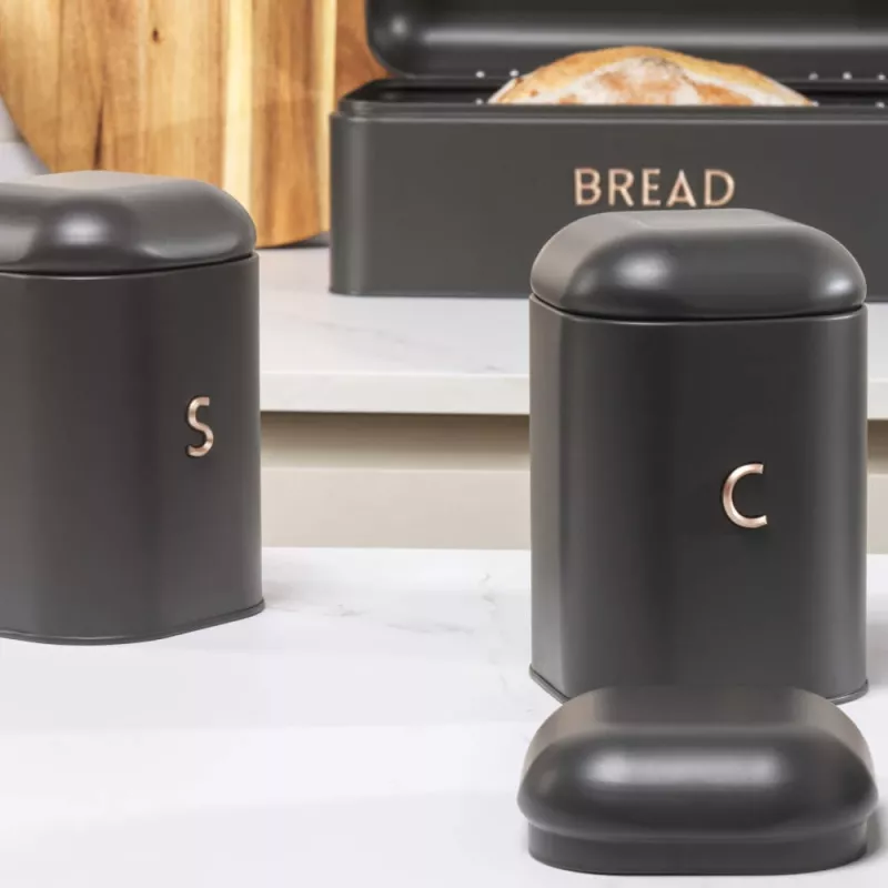 Set contenitori da cucina Salter BW13729EU7 3 pezzi antracite – contenitori ermetici per la cucina