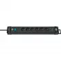 Brennenstuhl 1951160602 Prolunga 3 m 6 prese AC per interni nero (1951160602)