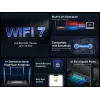 Router da tavolo MERCUSYS MR25BE EasyMesh Wi‑Fi 7 dual‑band 2,4/5 GHz, 3600 Mbit/s, 3× Gigabit-LAN, 4 antenne esterne