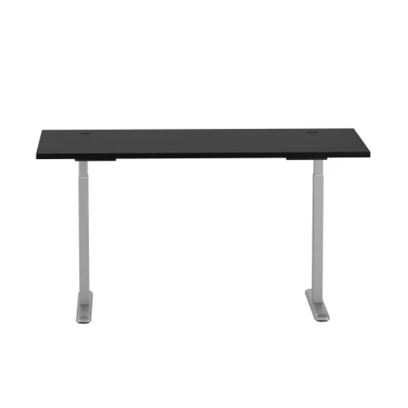 Tavolo regolabile in altezza Up Up Bjorn grigio, piano M nero
