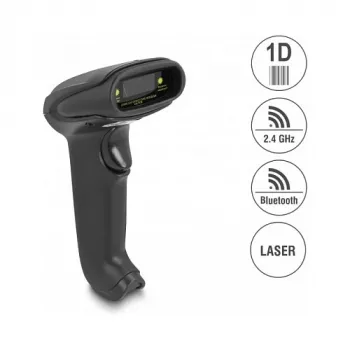 Lettore di codici a barre palmare DeLOCK 90564 1D laser Bluetooth USB