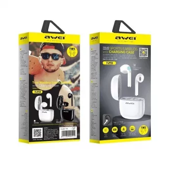 Auricolari Awei T28 TWS + base di ricarica nero