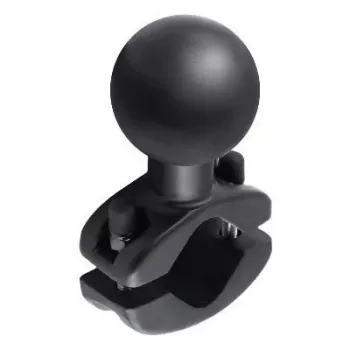 RAM Mounts base a sfera con morsetto per binari da 1,25 pollici – 1,875 pollici, alluminio nero