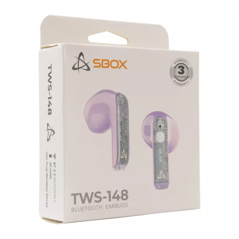Cuffie SBOX EB-TWS148 viola