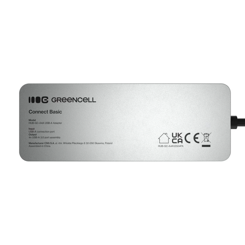 Hub USB Green Cell HUB-GC-A4A — hub USB-A 3.0 a 4 porte