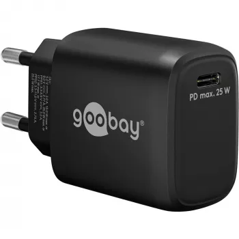 Goobay 65367 caricabatterie interno AC per laptop smartphone tablet nero