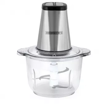 Tritatutto elettrico HEINRICH'S HMZ 8850, 500 W, ciotola 2 L, 4 lame, tecnopolimero, argento
