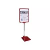 Portadocumenti Franken PSM A4 01 metallo rosso