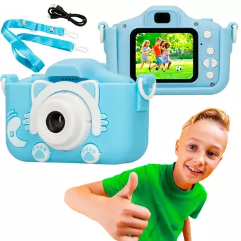Fotocamera digitale per bambini Extralink H27 Single blu — 1080P 30fps, schermo 2,0 pollici