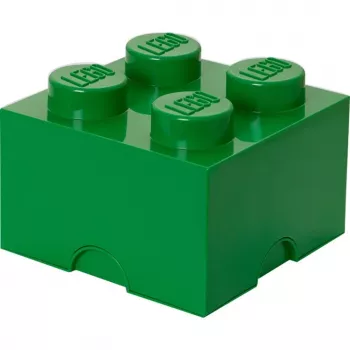 LEGO Storage Brick 4 Green, scatola contenitore verde