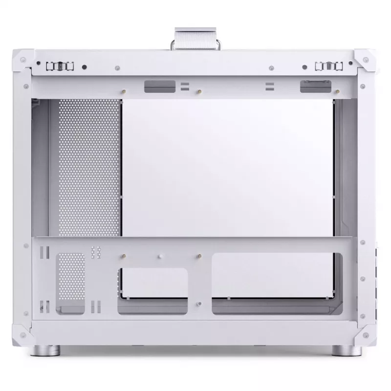 Case per PC Jonsbo C6 MAX, case mini, Micro-ATX, vetro temperato - bianco
