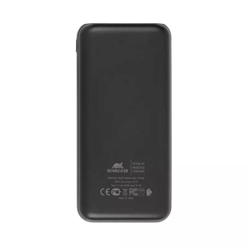 Powerbank USB 20000MAH/VA2071 nero Rivacase